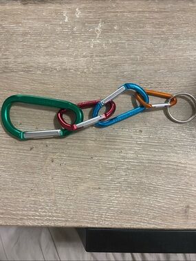 Colorful Aluminum Carabiner Keychain Set